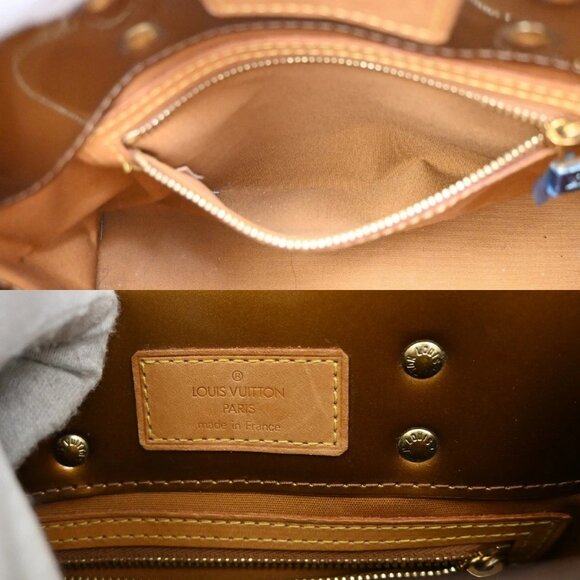 LOUIS VUITTON Read PM Hand Bag Monogram Vernis Patent Bronze M91146 69EF581 - Picture 12 of 14